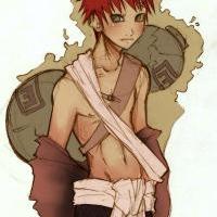 Gaara of the desert, handsome redhead 